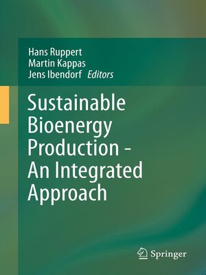 cover image of Sustainable Bioenergy Production--An Integrated Approach